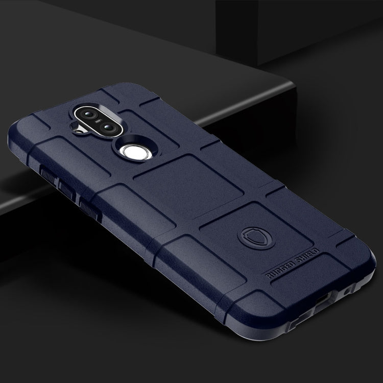 Shockproof Protector Cover Full Coverage Silicone Case for Nokia 8.1 / X7, For Nokia 8.1 / X7
