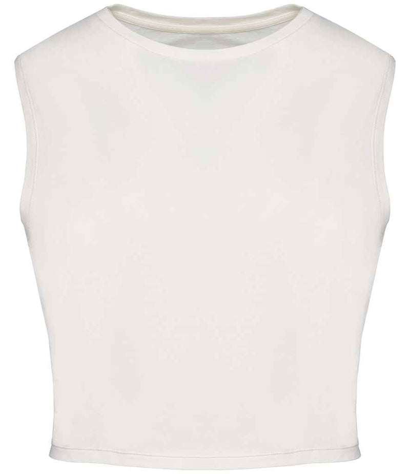 Organic Faded Cropped Tank Top: Womens