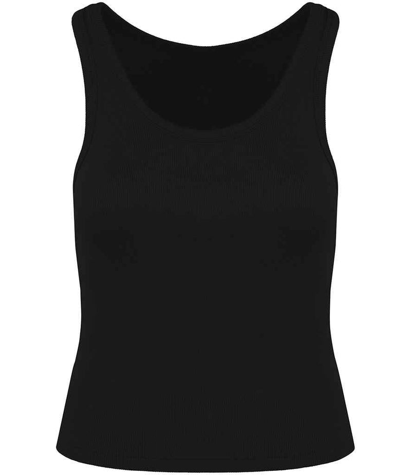 Organic Cotton Ribbed Tank Top: Womens