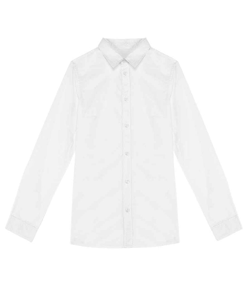 Organic Washed Long Sleeve Shirt: Ladies