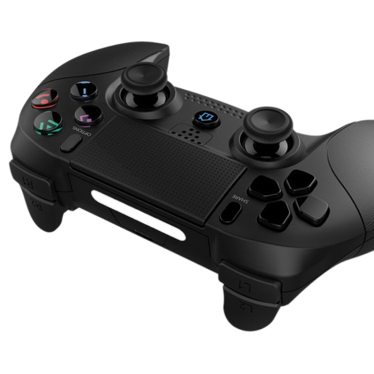 Wireless Game Controller Computer Game Handle Double Motor for PS4 / PS3, XB-006 Black