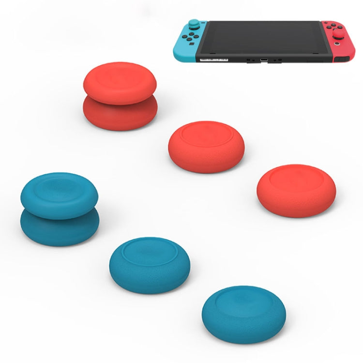 Left + Right Gamepad Rocker Cap Button Cover for Switch, For Switch(Blue + Magenta), For Switch(Green+Red), For Switch(Red), For Switch(Black)