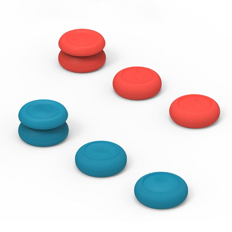Left + Right Gamepad Rocker Cap Button Cover for Switch, For Switch(Blue + Magenta), For Switch(Green+Red), For Switch(Red), For Switch(Black)
