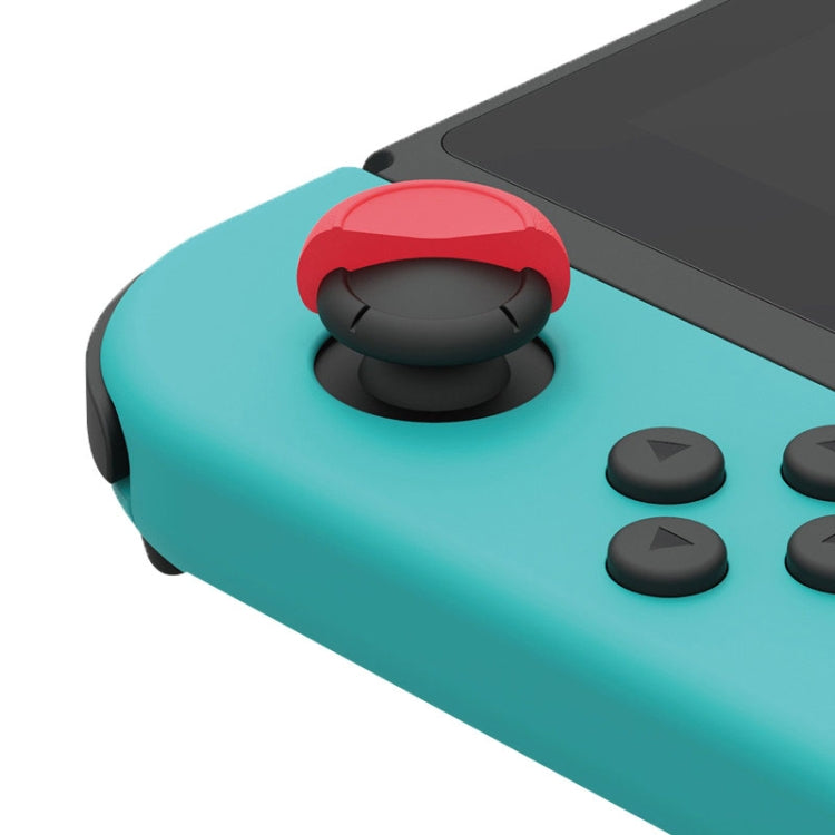 Left + Right Gamepad Rocker Cap Button Cover for Switch, For Switch(Blue + Magenta), For Switch(Green+Red), For Switch(Red), For Switch(Black)