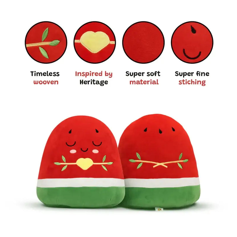 Nūr Watermelon Plushie | Islamic Toys for Kids (20cm)