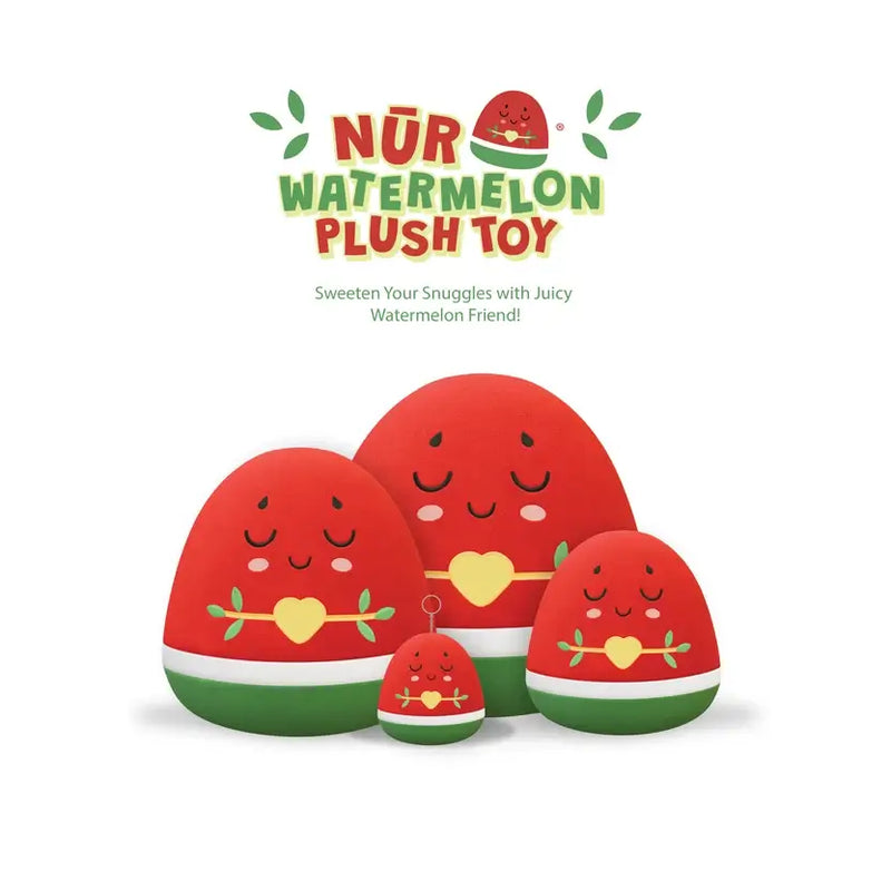 Nūr Watermelon Plushie | Islamic Toys for Kids (20cm)