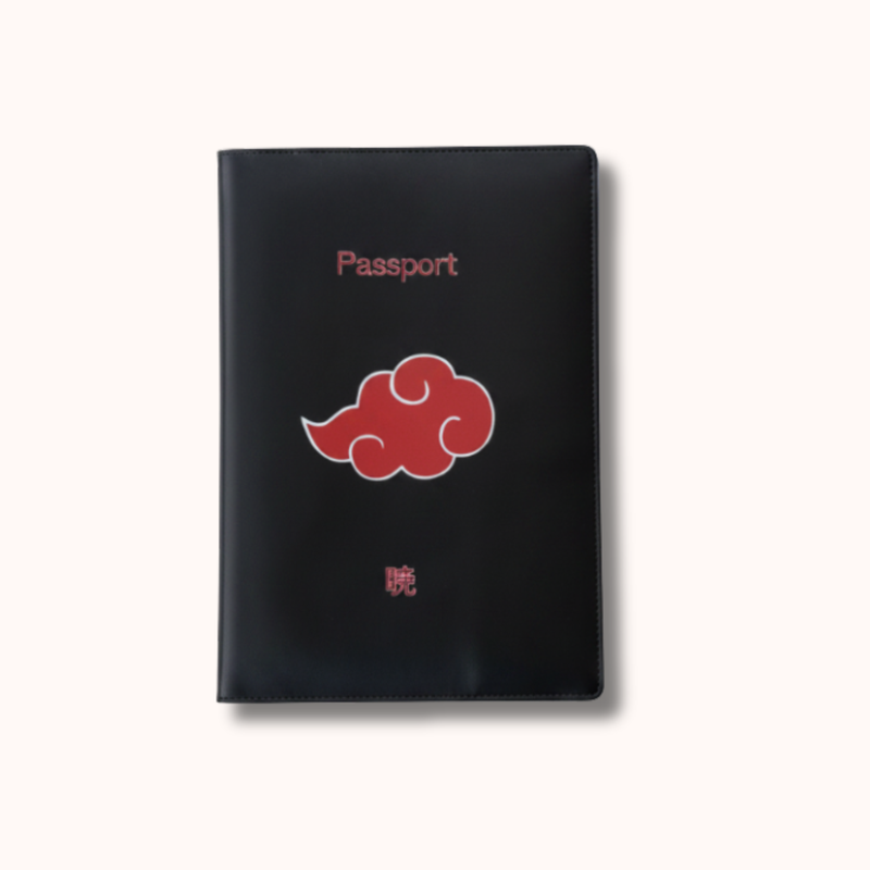 Naruto Akatsuki Black Passport Cover