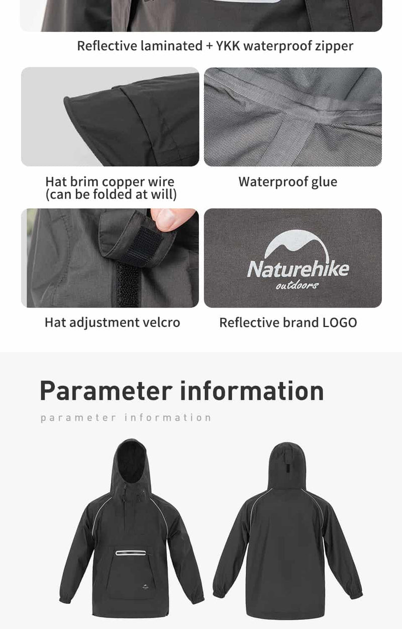 Naturehike Short-hooded Raincoat