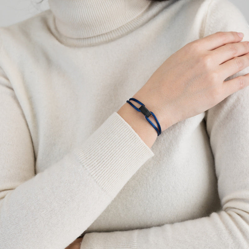 Carbon Regent Cord Bracelet