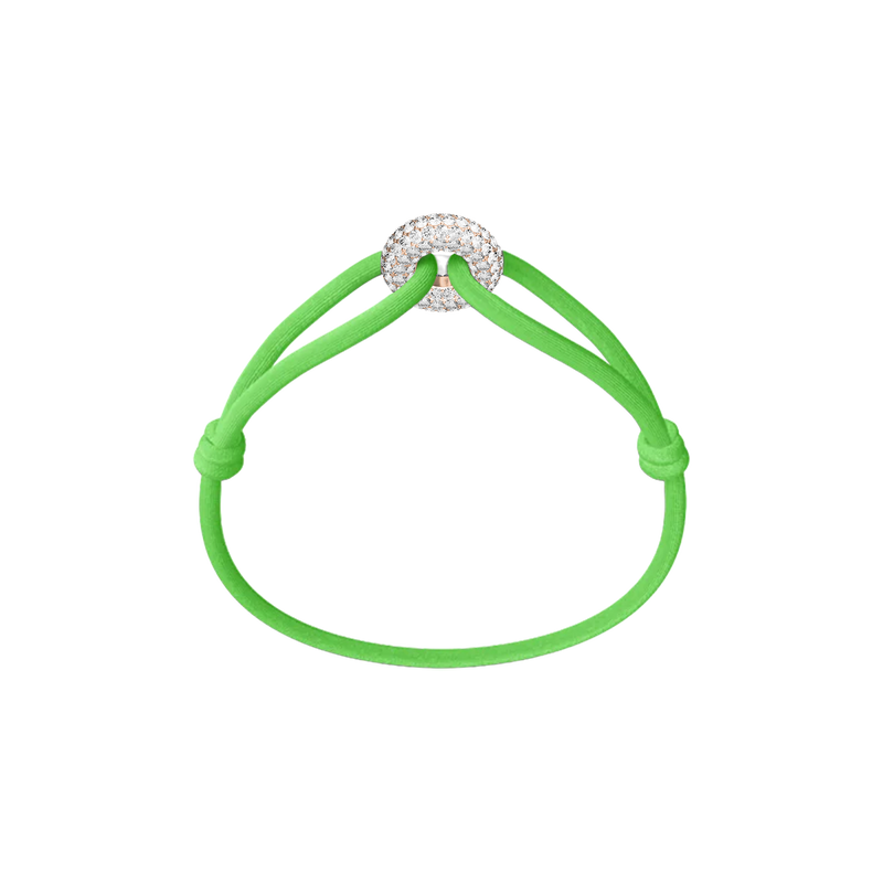 Rose Soho Pavé Cord Bracelet