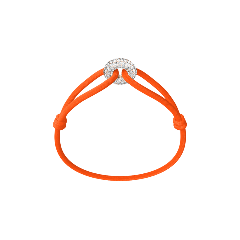 Rose Soho Pavé Cord Bracelet
