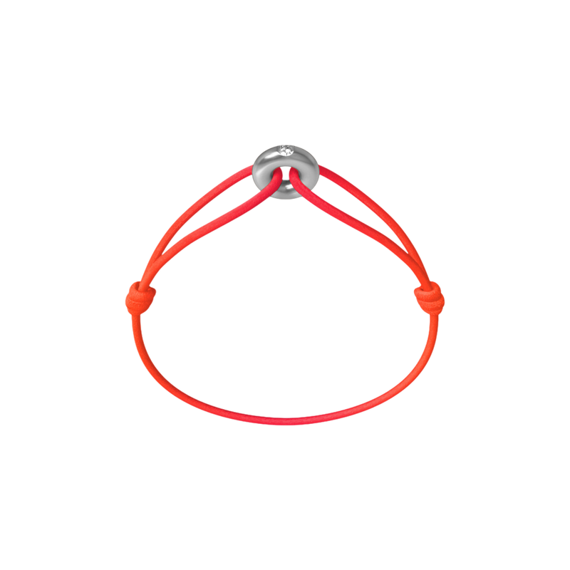 Mini Silver Soho Diamond Cord Bracelet