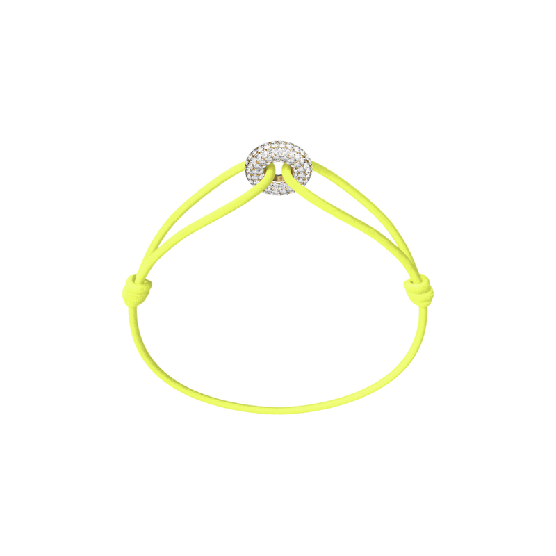 Mini Golden Soho Pavé Cord Bracelet