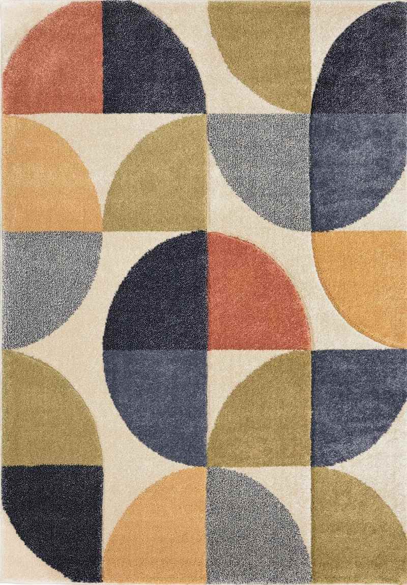 Newport Geometric Rug – Bold Multicolour Design