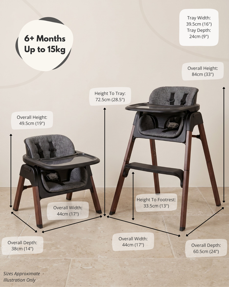 Neyo 2-in-1 High Chair - Beige