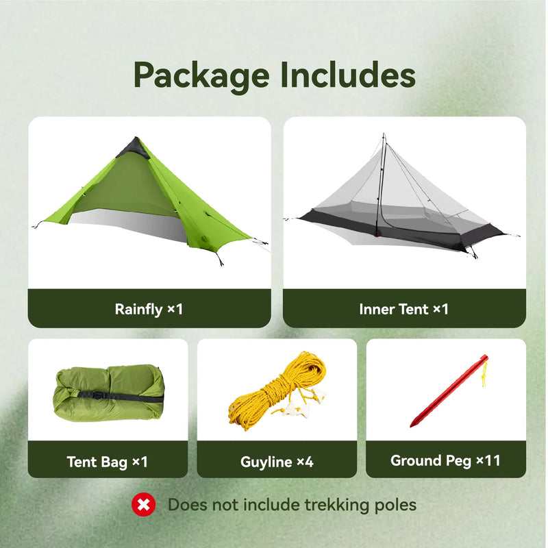 Night Cat 1 Person Ultra Lightweight Backpacking Tent