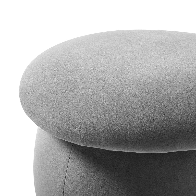 Nordic Velvet Mushroom Footstool - Soft Cushion Stool for Living Room & Bedroom
