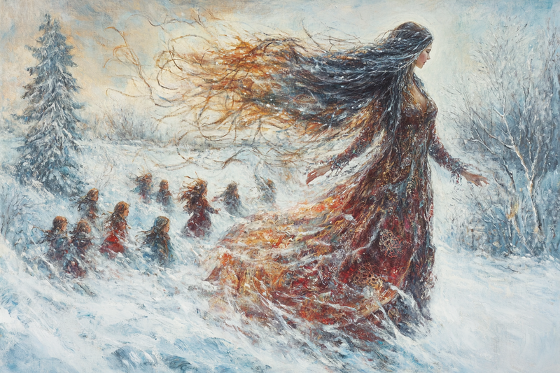 Nordic Mother Goddess Canvas