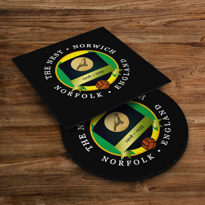Norwich The Nest - Football Coaster - Square Or Circle