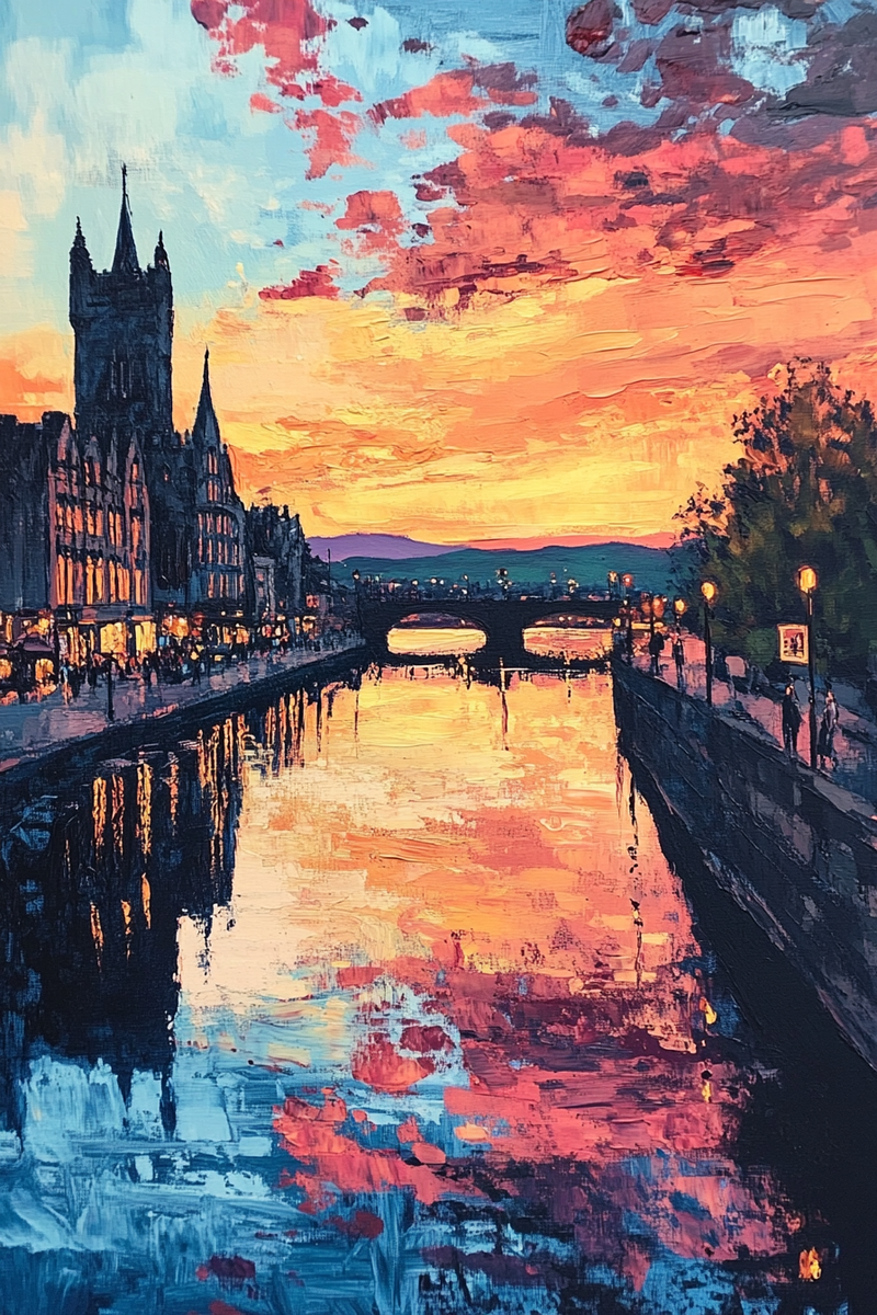 Nostalgic Sunset Over Inverness Blanket