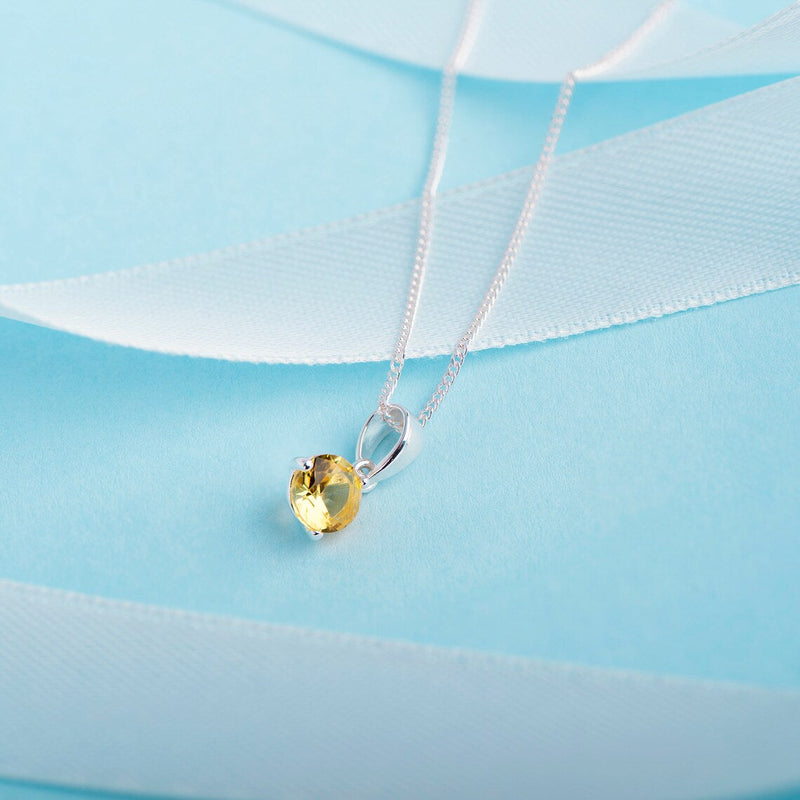November Birthstone Pendant Necklace