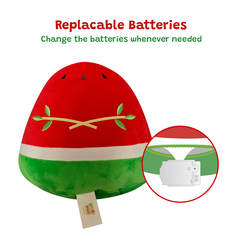 Nūr the Watermelon | A NEW Light-Up Interactive Islamic Plushie, Learn Surahs, Duas & More | Ramadan & Eid Gift