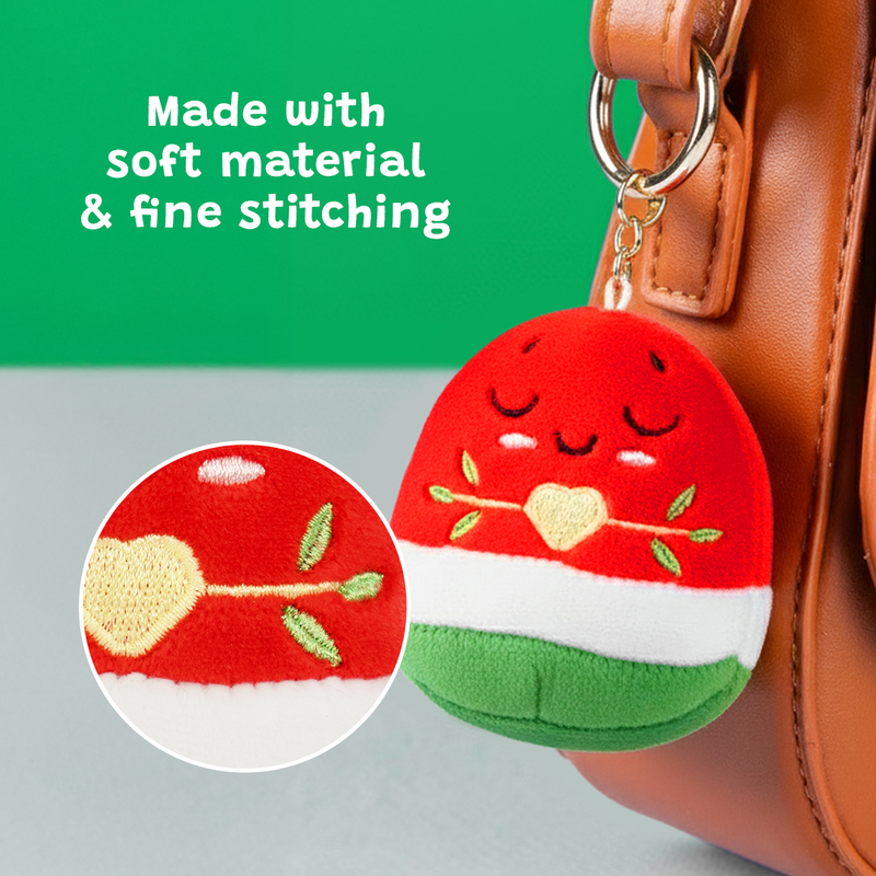 Pack of 12 - 8cm Nür the Watermelon Plushie Keyrings [SPECIAL DEAL] | Soft Cuddly Toy | Ramadan & Eid Gift