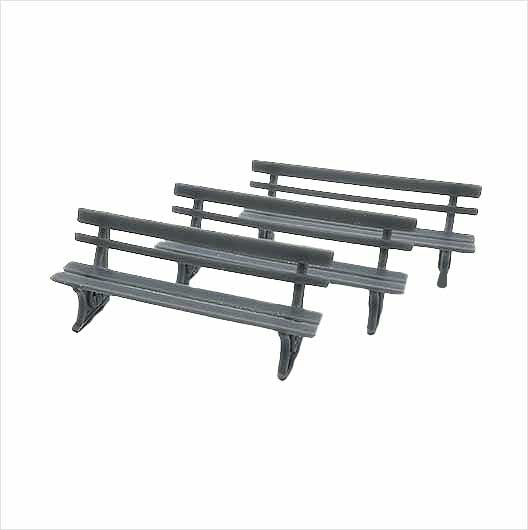 O Scale Ready to Paint Great Western Railway (GWR) Bench (3 pack)