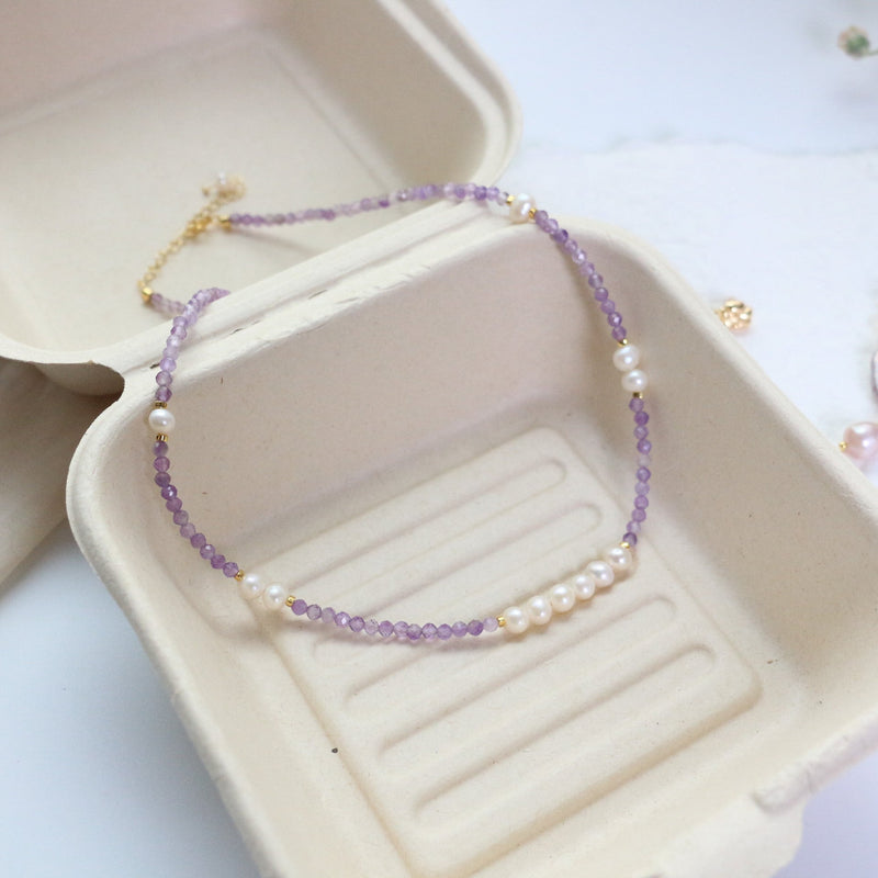 Jekira Amethyst & Baroque Pearl Jewelry Set
