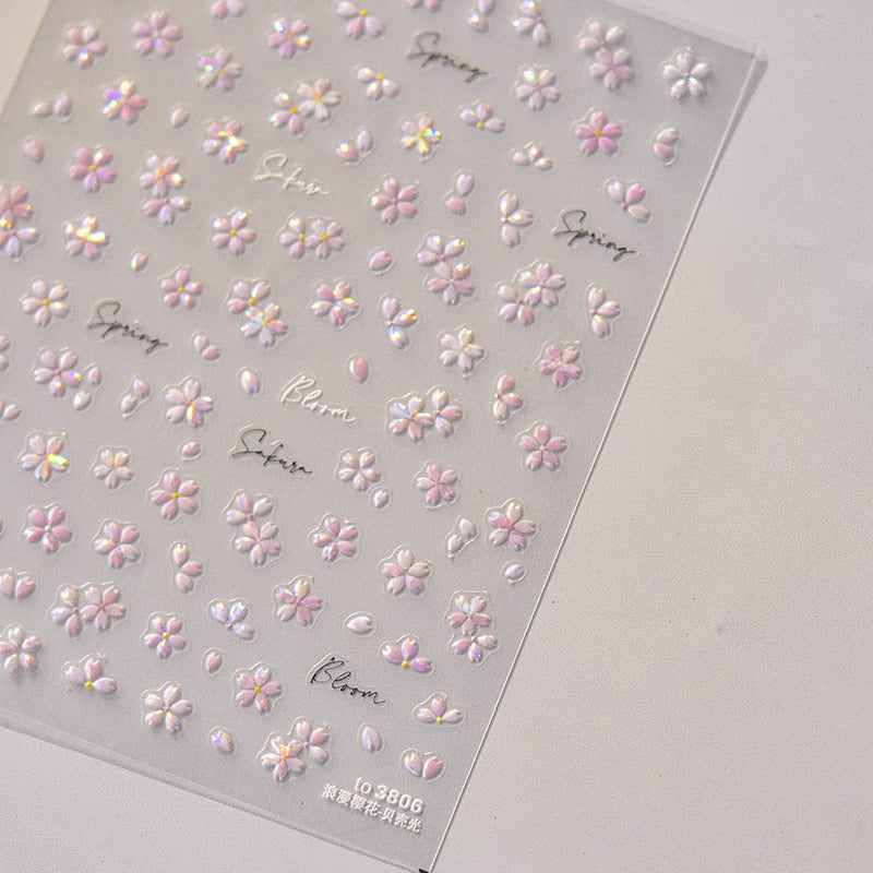 Hello Claws | Pink Cherry Blossom Nail Deco Sticker