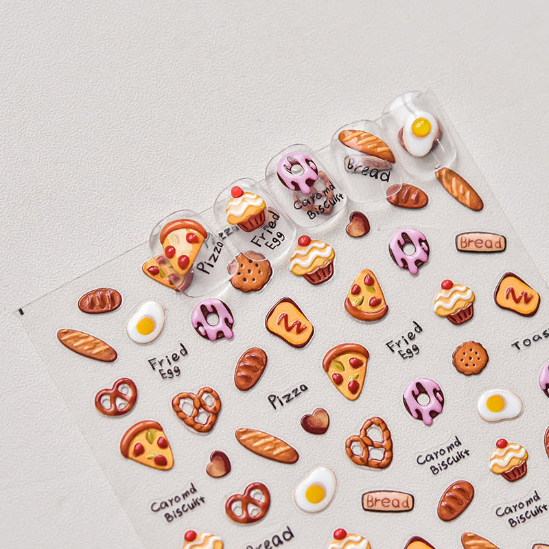 Hello Claws | Pizza Bakery Nail Deco Sticker