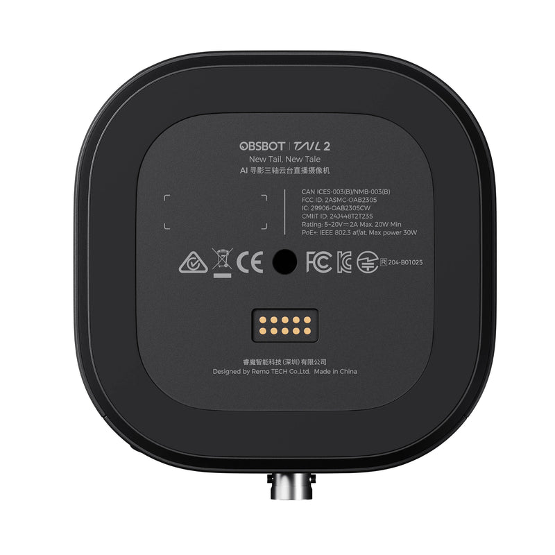 OBSBOT Tail 2 AI-Powered 4K PTZR Camera Remote Control Combo