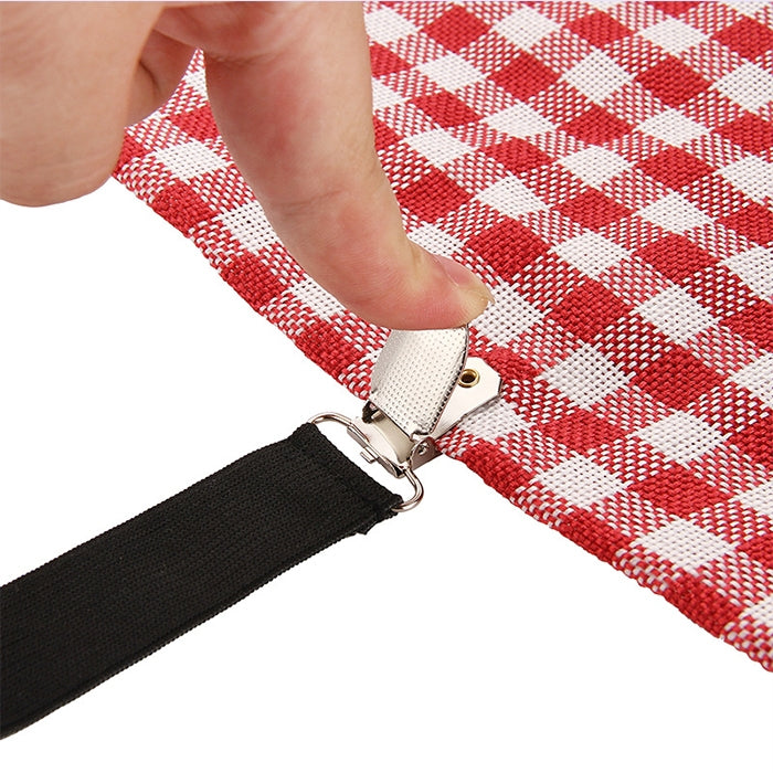4 PCS  Adjustable Bedspread Tablecloth Curtain Sofa Cover Holder Tent Metal Fixed Clips