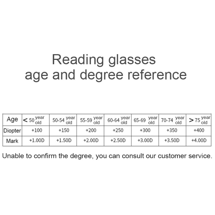 Rimless Anti Blue-ray Blue Film Lenses Presbyopic Glasses, +3.50D, +3.50D