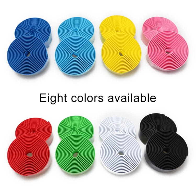 1 Pair Cycling Road Bike Sports Bicycle Cork Handlebar Tape Wrap + 2 Bar Plug, 2m White, 2m Yellow, 2m Black, 2m Green, 2m Blue, 2m Red