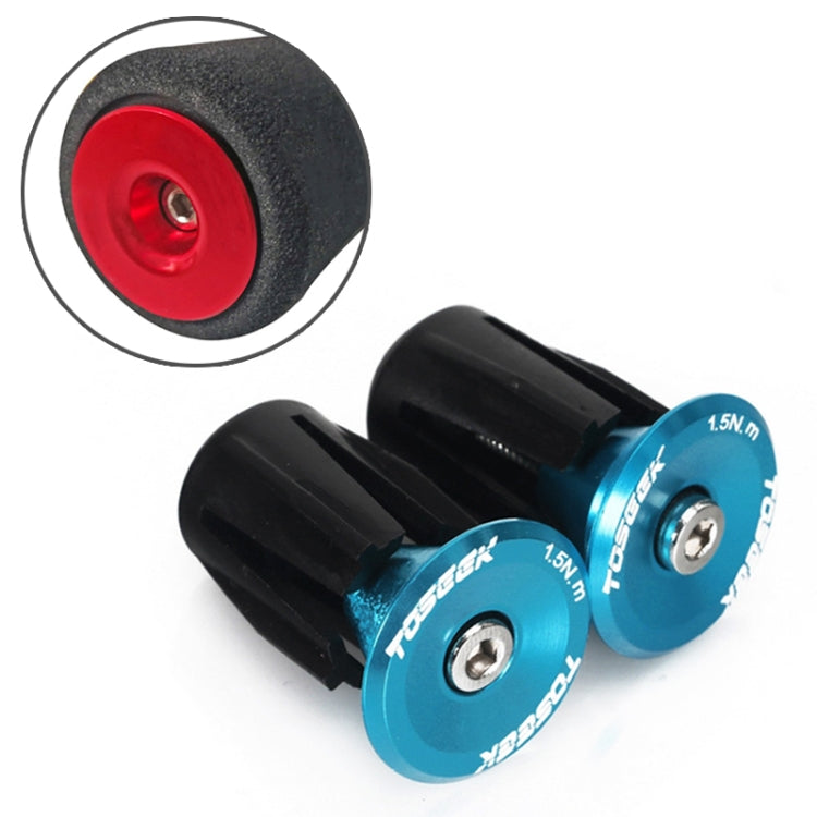 TOSEEK 1 Pair Mountain Bike Handlebar Grips Caps End Plug Aluminum Alloy Bicycle  Bar Ends Plug, 17.6-21.8mm Grey, 17.6-21.8mm Gold, 17.6-21.8mm Blue, 17.6-21.8mm Red, 17.6-21.8mm Green