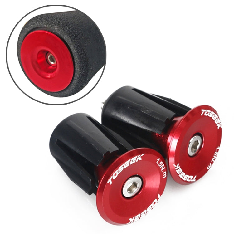 TOSEEK 1 Pair Mountain Bike Handlebar Grips Caps End Plug Aluminum Alloy Bicycle  Bar Ends Plug, 17.6-21.8mm Grey, 17.6-21.8mm Gold, 17.6-21.8mm Blue, 17.6-21.8mm Red, 17.6-21.8mm Green