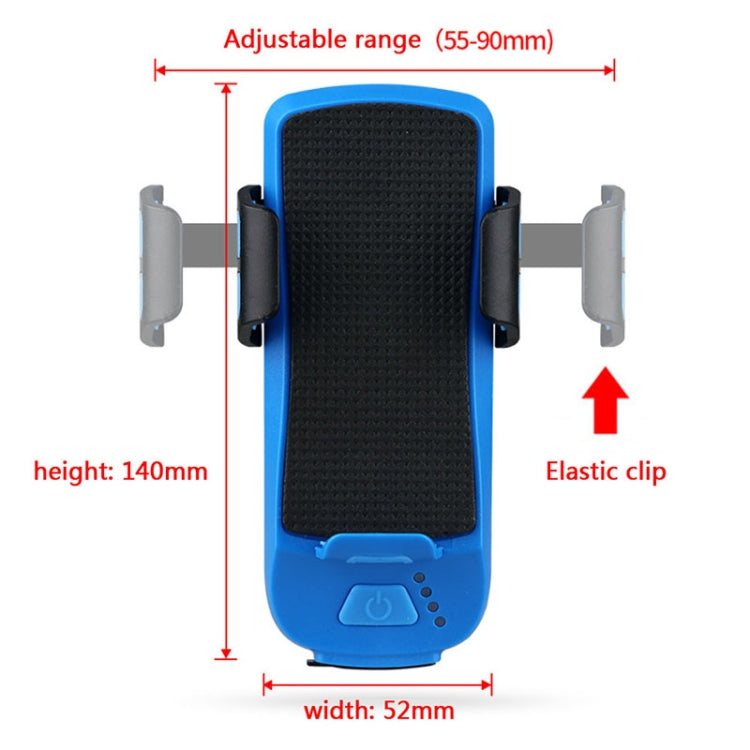 Multifunction 4  in 1 Phone Holder Bicycle Bell Cycling Lamp Flashlight, 4 in 1 Phone Holder