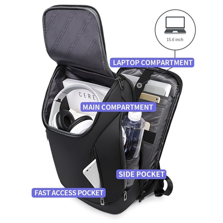 Bange BG-2517 Men Business Backpack with USB Port, Size: 48 x 31 x 16cm, 48 x 31 x 16cm(Grey), 48 x 31 x 16cm(Black)
