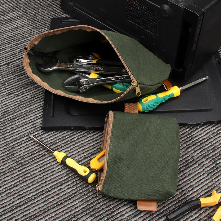 14.5 x 9 x 3cm Electrician Repair Hardware Tool Carrying Bag, 14.5 x 9 x 3cm (Grey), 14.5 x 9 x 3cm (Khaki), 14.5 x 9 x 3cm (Army Green)