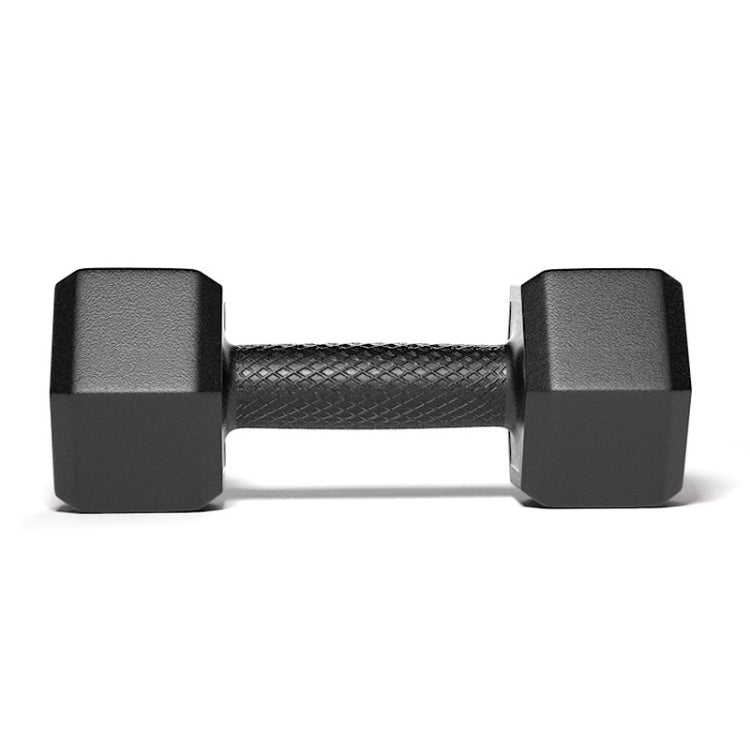 10KG  Household Glue Fitness Hexagon Dumbbells, 10KG