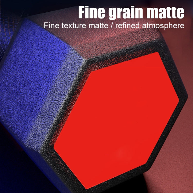 10KG  Household Glue Fitness Hexagon Dumbbells, 10KG