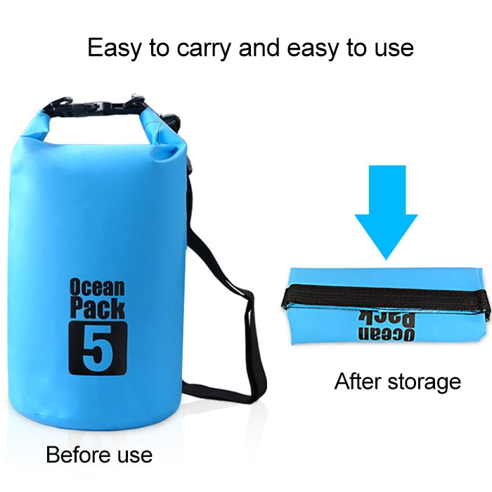 Outdoor Waterproof Double Shoulder Bag Dry Sack PVC Barrel Bag, Capacity: 20L, Capacity: 20L (Orange), Capacity: 20L (Pink), Capacity: 20L (Green), Capacity: 20L (Sky Blue), Capacity: 20L (Yellow), Capacity: 20L (Black), Capacity: 20L (Dark Blue)