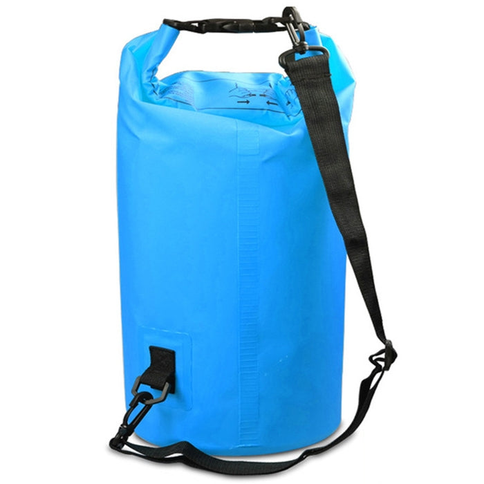 Outdoor Waterproof Double Shoulder Bag Dry Sack PVC Barrel Bag, Capacity: 20L, Capacity: 20L (Orange), Capacity: 20L (Pink), Capacity: 20L (Green), Capacity: 20L (Sky Blue), Capacity: 20L (Yellow), Capacity: 20L (Black), Capacity: 20L (Dark Blue)