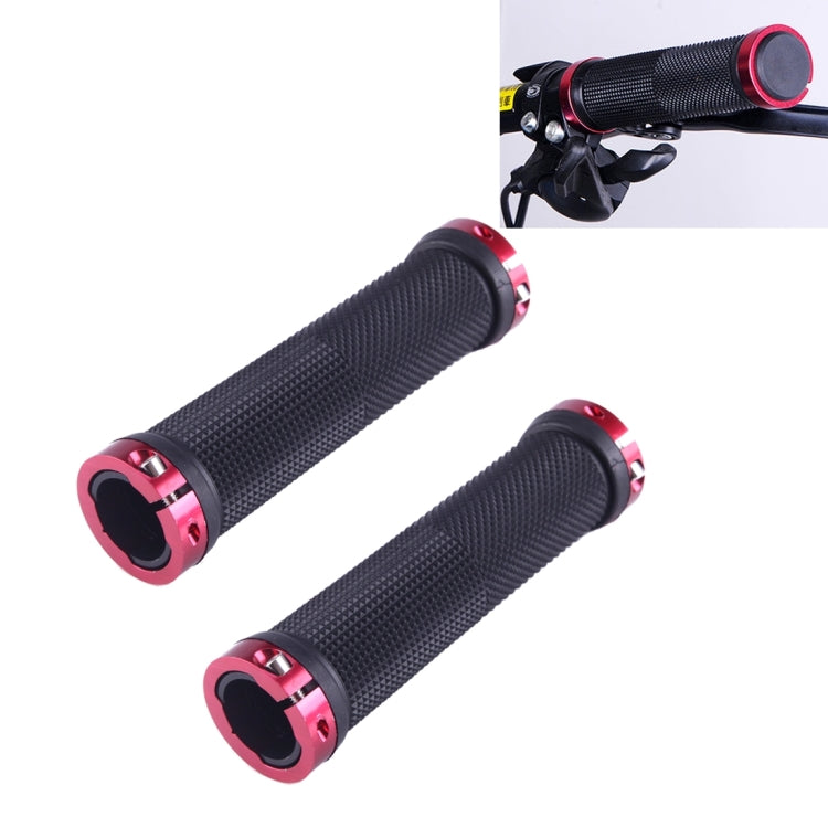 OQSPORT 2 PCS Bike Hand Grips Bilateral Lock Straight Barrel MTB Bicycle Anti-slip Handlebar Grips, 801