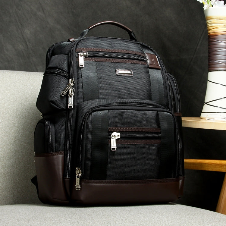 Bopai 11-85301 15.6 inch Large Capacity Multi-layer Zipper Bag Design Breathable Laptop Backpack, Size: 35 x 20 x 43cm, 11-85301