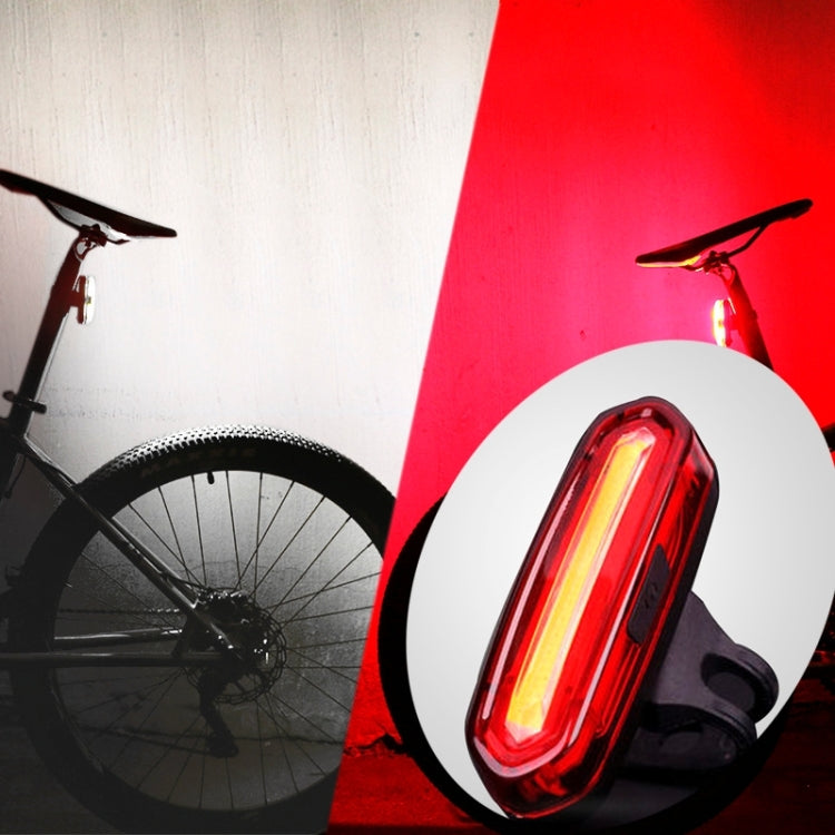 AQY-096 IPX4 Detachable USB Rechargeable Dual Color LED Bike Taillight, Blue & Red, White & Red