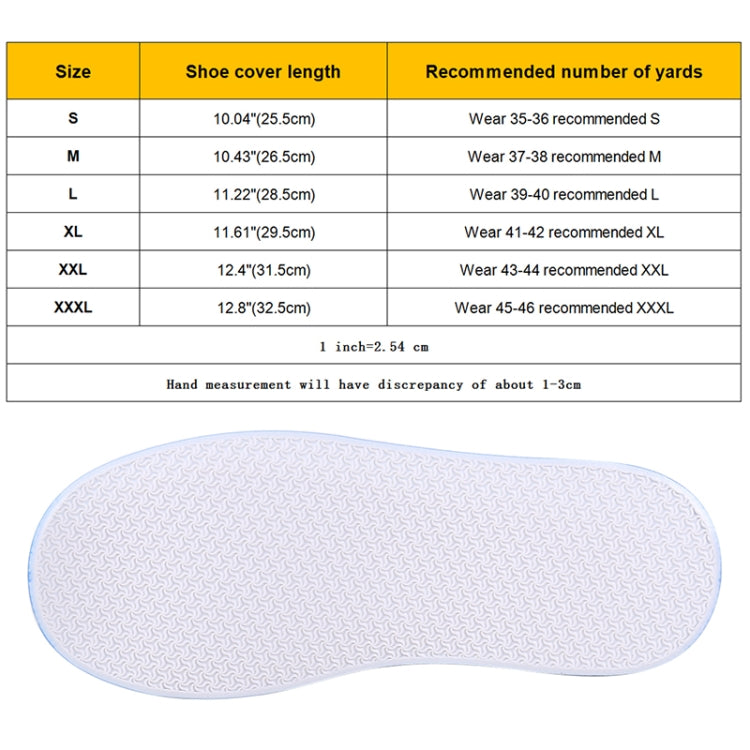 Fashion PVC Non-slip Waterproof Thick-soled Shoe Cover Size: XL, Size: XL