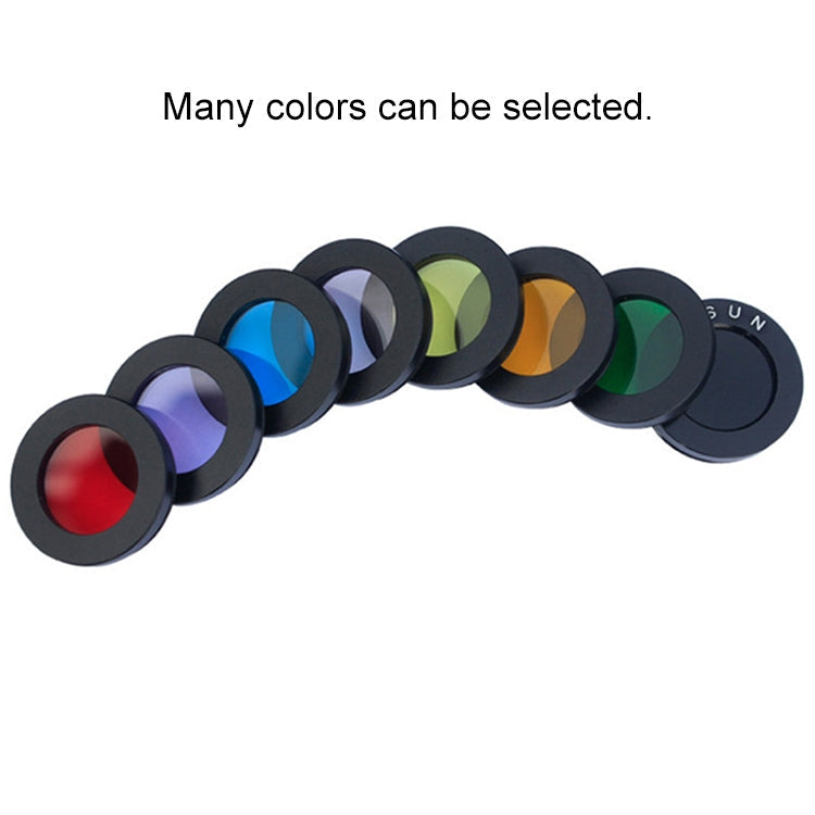 Datyson 5P9954 Astronomical Telescope Accessories 1.25 inch Planet Moon Nebula Filter Neutral Edition, Yellow, Black, Orange, Pink, Green, Blue, Purple, Red