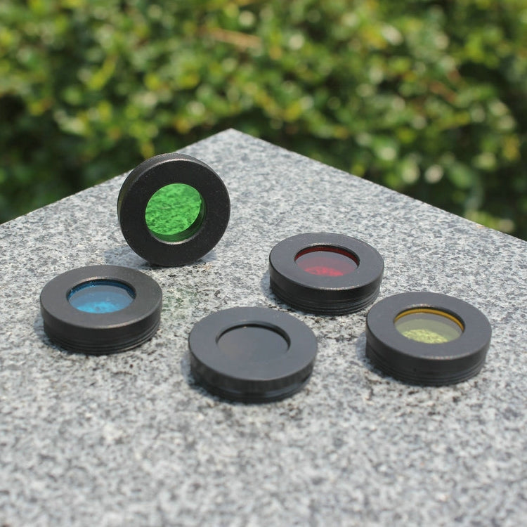 Datyson 5P9954 Astronomical Telescope Accessories 1.25 inch Planet Moon Nebula Filter Neutral Edition, Yellow, Black, Orange, Pink, Green, Blue, Purple, Red